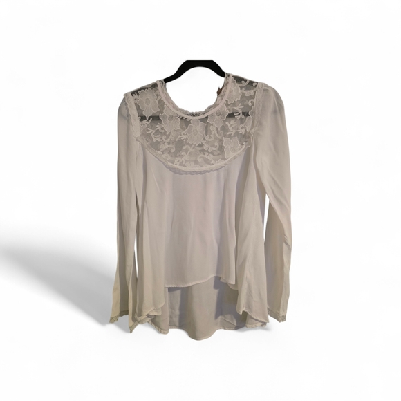 For Love And Lemons Tops - For Love And Lemons White Lace Blouse